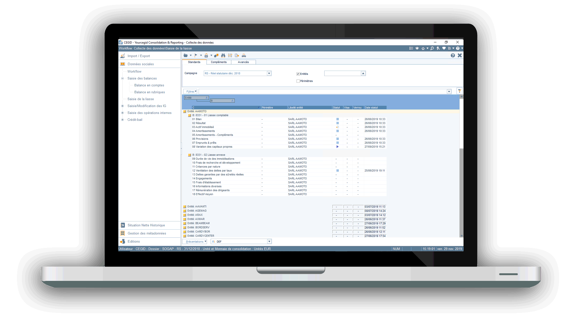 interface logiciel cegid consolidation