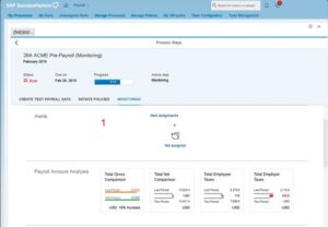 capture d'écran logiciel de paie SAP SuccessFactors